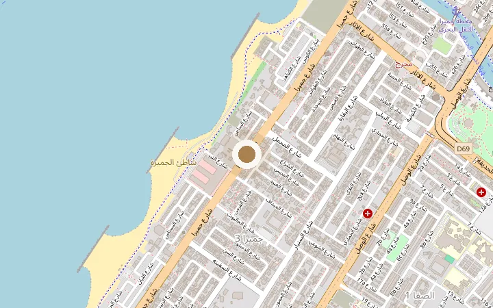 Map showing where Adria Clinics is in Dubai