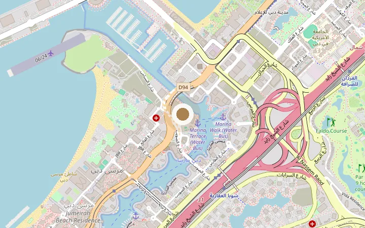 Map showing where Cornerstone Clinics is in Dubai