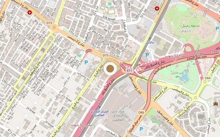 Map showing where Hortman Clinics is in Dubai